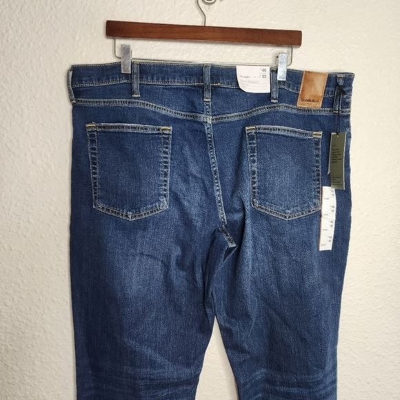 Goodfellow & Co Straight Fit Jeans Medium Blue Men's Size 40x32 New With Tags - Picture 8 of 10